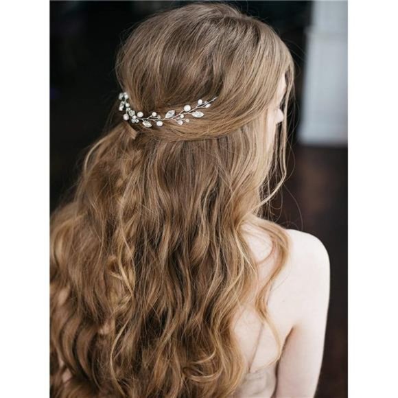 Pearl Wedding Hair Vine | Crystal Bridal Accessories - Picture 2 of 5